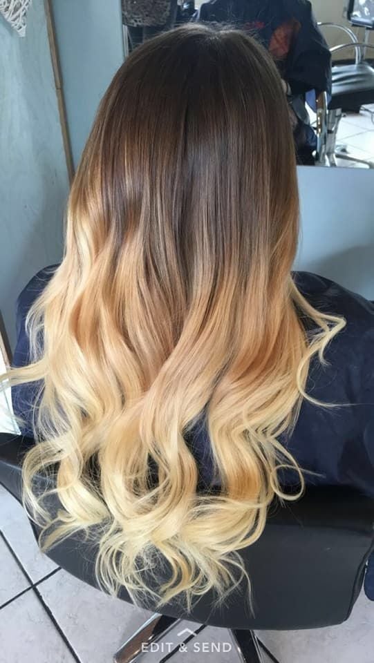 Ombré wavy hair extensions, Cezala Billingshurst